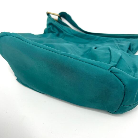 Travelon Nylon Bag Security Block Technology Teal Shoulder Bag Purse - Picture 8 of 12